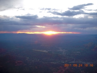 Moab trip - sunset at Canyonlands visitor center