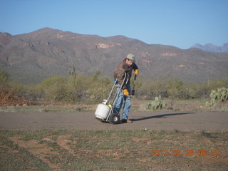my movie-camera mount on the wing of N8377W