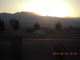 transit of Venus - sunset glow