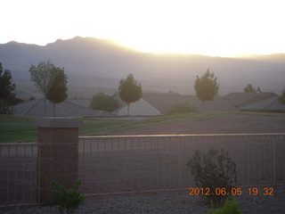 transit of Venus - sunset glow