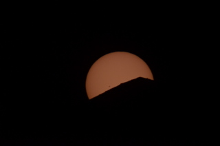 transit of Venus - sunset glow