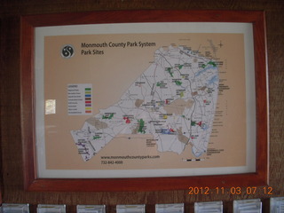 Monmount County parks map, Shore AC XC cross-country
