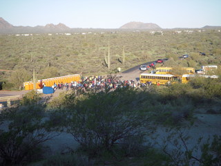 Mountain to Fountain 15 Km race - start area from above