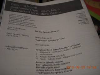 Phoenix Symphony Beethoven No. 9 program
