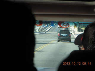driving over London Bridge in Lake Havasu City