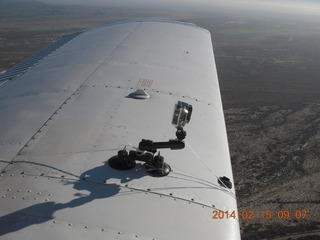 my GoPro on my left wing - back to suction cups