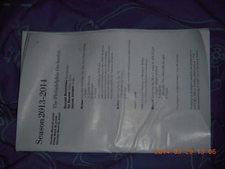 Philadelphia Orchestra program