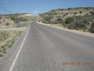 Bagdad hike (my old running loop) - road up hill