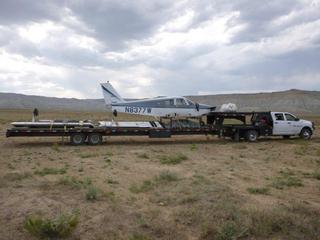 17 8mw. disassembly of n8377w at sand wash airstrip