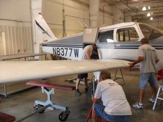 6 8p3. Greeley (GXR), Beegles, reassembly of n8377w