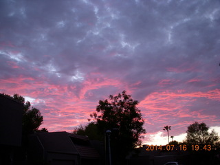 transit of Venus - Howard's pictures -sunset through a real telescope