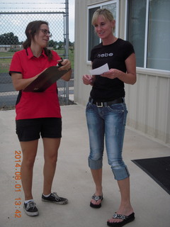 37 8q1. Stacey and Linda at beegles