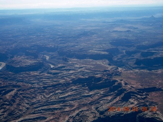 149 8q2. aerial - Canyonlands area - Green River