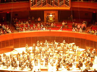 Philadelphia Orchestra stage with organ
