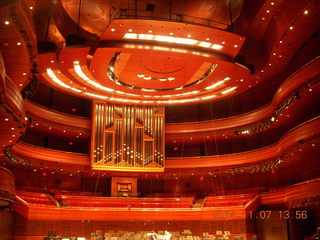 Philadelphia Orchestra stage with organ