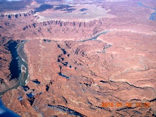 52 8v2. aerial - snowy canyonlands