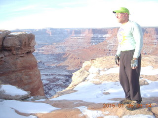 2602 8v5. Dead Horse Point State Park hike - Adam (tripod and timer)