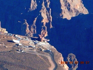 1798 8v7. aerial - flight SGU to DVT - grand canyon - Skywalk at Grand Canyon West