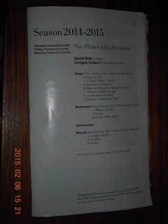 Philadelphia Orchestra program