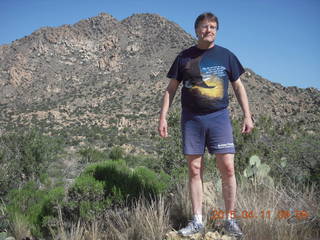 Bagdad run/hike - Neil on the rocks