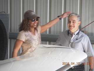 Janet and Mike and wing of N1RM