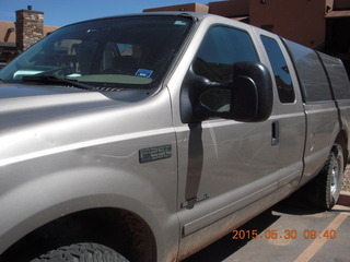 84 8zw. dirt and `bullet holes' in the truck