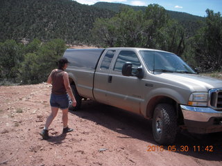 185 8zw. drive to Calamity Mine - very tough side road - Karen