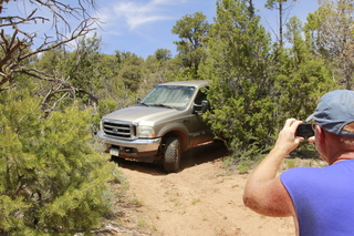 drive to Calamity Mine - Adam running
