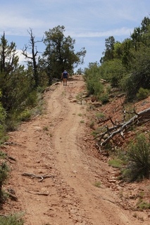 drive to Calamity Mine - Adam running