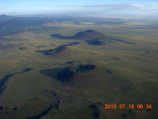 aerial - sunset craters