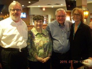 Judy, Bob, N8377W, and Adam in Watkins hangar