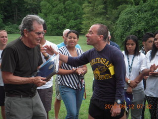 Curtis Arboretum - Cheltenham XC alumni race - Coach Tom Sexton and Mike Gross