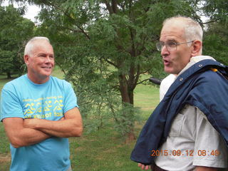 Curtis Arboretum - Cheltenham XC alumni race - Coach Tom Sexton and Mike Gross