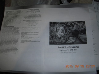 Ballet Hispanico in Mesa program from last nigth