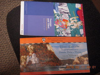 Stanford and Princeton travel brochures