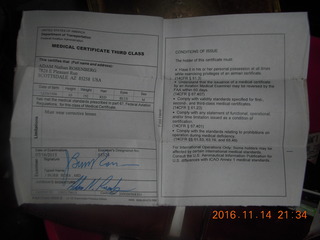 my pilot third-class medical certificate