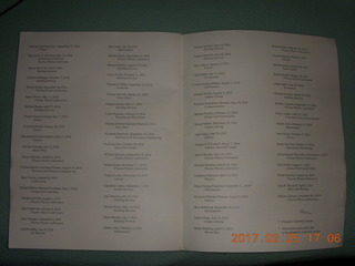 Princeton Alumni Day - Service of Remebrance