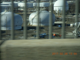 driving in Philadelphia - oil tanks