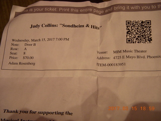 Musical Instrument Museum - Judy Collins program