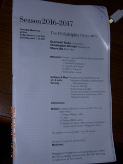 Philadelphia Orchestra program