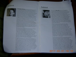 Philadelphia Orchestra - lots of percussion