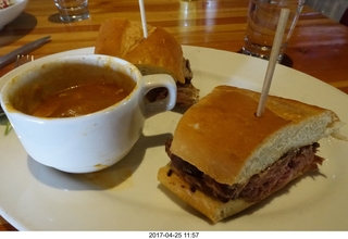 new- camera soup and half a sandwich