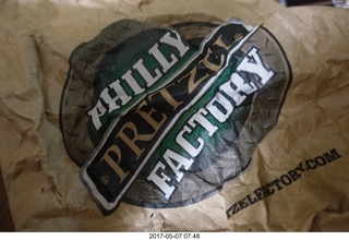 Philly Pretzel Factory bag