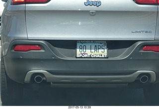 80 LAPS license plate