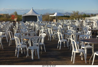 giant chair in Kimmel lobby