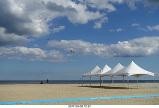 Bill Speare using his eclipse-viewing board