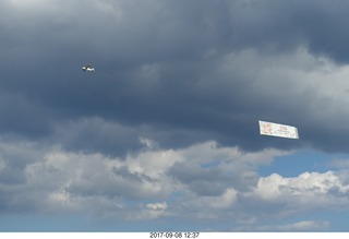 Belmar Boardwalk - beach - airplane towing a banner