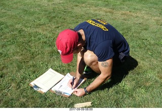 Cheltenham Cross Country CHS-XC - Curtis Arboretum - after the race - Rob W writing places and times