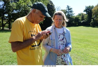 Cheltenham Cross Country CHS-XC - Curtis Arboretum - after the race - Jon Peller, Judy Trautwein