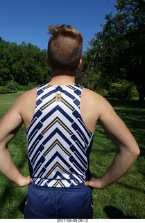 Cheltenham Cross Country CHS-XC - Curtis Arboretum - after the race - coach Russ Wolff